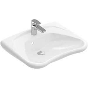 Villeroy & Boch Omnia Vita wastafel met kraangat zonder overloop 60x49cm ceramic+ wit 711961R1