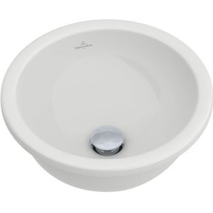 Villeroy & Boch Loop en Friends onderbouwwastafel O33cm met overloop zonder kraangat wit 61803301