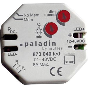Müller 23323 Dimmer (inbouw) Geschikt voor lampen: LED-strip Grijs