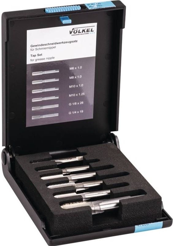 Völkel - Tappenset - Draadsnijset voor Smeernippels - 6-delig