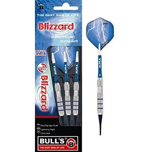 Bull's Bizzard Soft Dart 18g, zilver/blauw