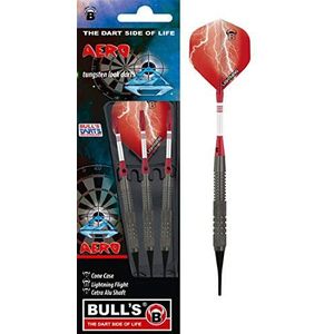 Bulls Aero dartpijlen, uniseks, volwassenen, meerkleurig, 16 g, 3 stuks