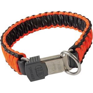 HS Sprenger Lock-sluiting Paracord hondenhalsband, 45cm, oranje