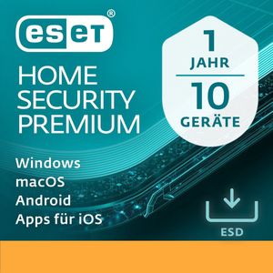 ESET ESD HOME Security Premium 10 Gebruikers 1 Jaar voor Windows & Android & iOS & Mac OS