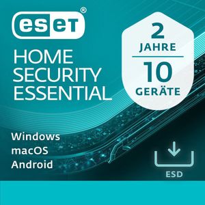 ESET ESD HOME Security Essential 10 Gebruikers 2 Jaar (1 x), Optische gegevensdrager
