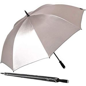 Euroscherm birdiepal lightflex paraplu golfscherm paraplu extra breed handmatige opening 0 zilverkleuren