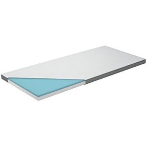 Genius Eazzzy Topper Classic 90x200 cm hoogte 7 cm H2 H3 - orthopedische matrastopper voor matras en boxspringbed van gelschuim | matras 90x200 voor mensen met een allergie + overtrek