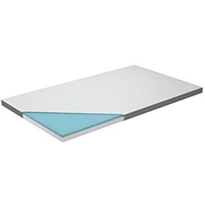 Genius Eazzzy Topper Classic 120 x 200 cm hoogte, H2 H3, orthopedische matrastopper voor matras en boxspringbed, van gelschuim, 120 x 200 cm, voor mensen met allergieën, overtrek