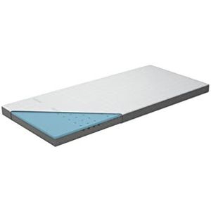 Genius Eazzzy Topper Deluxe 90 x 200 x 9 cm H2 H3 - orthopedische matrastopper voor matras en boxspringbed van gelschuim | matras 90x200cm voor mensen met een allergie incl. overtrek, wit