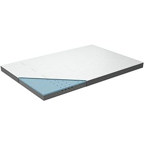 Genius Eazzzy Topper Deluxe 180 x 200 cm hoogte 9 cm H2 H3 - orthopedische matrastopper voor matras en boxspringbed van gelschuim | matrasoplegger 180 x 200 cm voor mensen met een allergie incl. overtrek