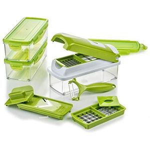 Genius Nicer Dicer Smart Groentesnijder, 13-delig, groentesnijder, mandoline, 800 ml, snijder, dicer, food chopper