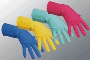 Vileda Handschuhe Multipurpose Der Feine Naturlatex gelb Größe M