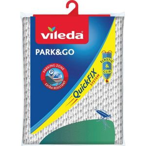 Vileda Park & Go strijkplankovertrek - Universele maat - Met gemetalliseerde ‘parkeerzone’
