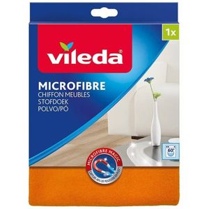 Vileda Microvezeldoek - verwijdert stof zonder te wervelen - 1 stuk, oranje