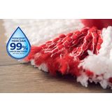 Vileda - Turbo - Dweilmopset - Rood - Microvezel - Inclusief Pedaalemmer