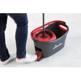 Vileda - Turbo - Dweilmopset - Rood - Microvezel - Inclusief Pedaalemmer