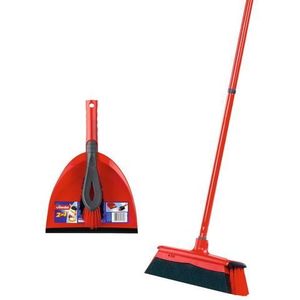 Vileda Vile DuActiva brooms with 2in1 sweeping set