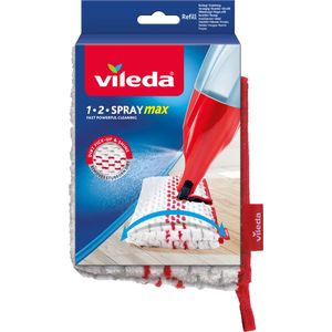 Vileda 2-in-1 microvezel-navulverpakking voor de spray Max mop, wit, 1 x