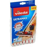 UltraMax Vileda Vervanging - 1 per verpakking - Geschikt voor alle platte mopsystemen van Vileda - Voor alle vloertypes