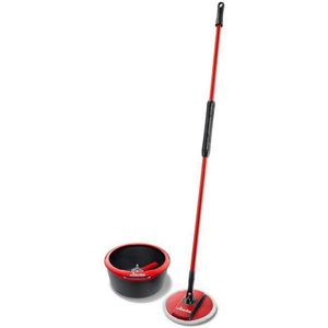 Vileda Spin & Clean Mop Complete Set Rood en Zwart