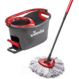 Vileda Turbo 3in1 - complete roterende mopset met emmer met pedaalpers - Nieuwe generatie microvezelpad 3in1