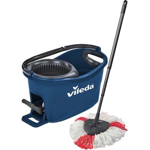 Vileda Ultramat Complete Schoonmaakset, 3D-Microvezel Overtrek, Emmer met Powerpers Wringer, Grijs