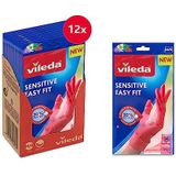 12x Vileda Handschoenen Sensitive Easy Fit Medium 1 paar