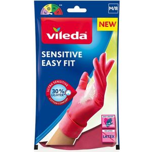 12x Vileda Handschoenen Sensitive Easy Fit Medium 1 paar