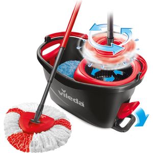 Vileda Turbo 2in1 – complete set met spinmop en emmer met pedaalpers - Microvezelmop 2in1