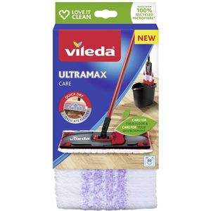 Vileda Ultramax Care Vervanging - 1 per verpakking - Voor delicate vloeren - 100% gerecycleerd microvezel