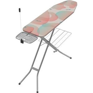 Vileda Prestige strijkplank met strijkplank met omkeerbare hoofdband, strijkplankhoes van katoen, veilig transport, wasrek