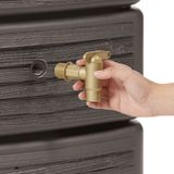 Regenton Slim - Wood Decor Dark - 300 Liter