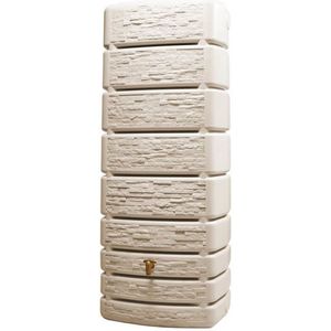 Regenton Slim - Stone Decor - 500 Liter - Beige Regenton Slim - Stone Decor - 500 Liter - Beige