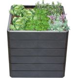 ERGO QUADRO L 75 Hochbeet Stone inkl. Wassersparsystem