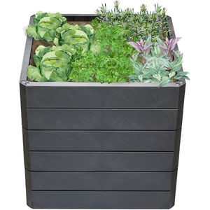 ERGO QUADRO L 75 Hochbeet Stone inkl. Wassersparsystem