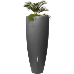 2in1 Wasserbehälter 300l, graphite grey, mit integrierter Pflanzschale