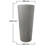 Regenton Vaso Decor - Antraciet - 220 Liter