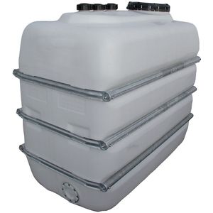 Ruimtebesparende tank, inhoud 3000 l, PE geschikt voor levensmiddelen