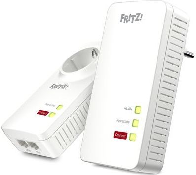 AVM FRITZ! 1260E/1220E - Powerline Adapter Set - WLAN - 1200 Mbps - Wit