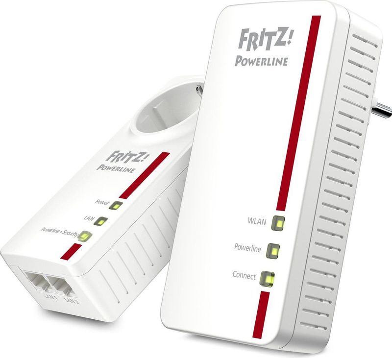 AVM FRITZ!Powerline 1260 Set - Gigabit 1200 Mbps - AC WiFi 5 - 2-Pack
