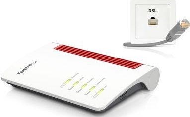 FRITZ!Box 7530 draadloze router Gigabit Ethernet Dual-band (2.4 GHz / 5 GHz) Zwart, Rood, Wit