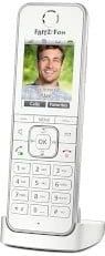 AVM FRITZ!Fon C6 DECT-comforttelefoon voor FRITZ!Box (hoogwaardig kleurendisplay, HD-telefonie, internet-/comfortdiensten, FRITZ!Box-functies aansturen) Internationale versie, wit