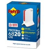 FRITZ!Box 6820 LTE - Draadloze Router - Rood, Wit - Gigabit Ethernet