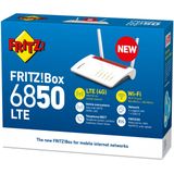 AVM FRITZ!Box 6850 LTE - Router - Mesh Master - 3G-4G - Dual-Band - AC WiFi 5 - 400 + 866 Mbps