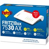 AVM Fritz!Box 7530 Ax Router - Internettoegang - Wifi 6 - Tot 1.800 Mbit/s