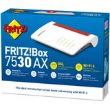 AVM FRITZ!Box 7530 AX - Router - Mesh Master - Dual-Band - AX WiFi 6 - 600 + 1800 Mbps