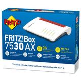 AVM - FRITZ!Box 7530 AX - Router - Zwart - Wi-Fi 6 - VDSL
