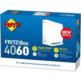 AVM FRITZ!Box 4060 - Router - Mesh Master - Tri-Band - AX WiFi 6 - 1200 + 2400 + 2400 Mbps