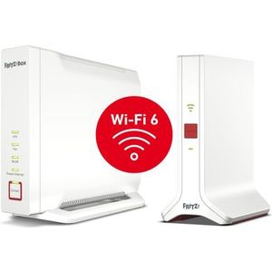 FRITZ! - Mesh Set - Wi-Fi 6 - Triband Router en Repeater - Tot 6000 Mbps