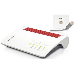 FRITZ!Box 7690 draadloze router Gigabit Ethernet Dual band ( GHz / 5 GHz) Wit